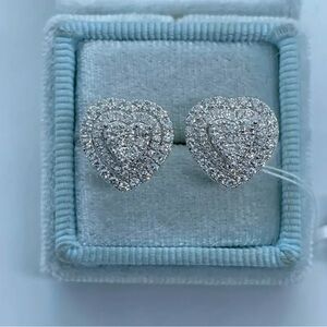 1 Pair Exquisite Cubic Zirconia Stud Earrings